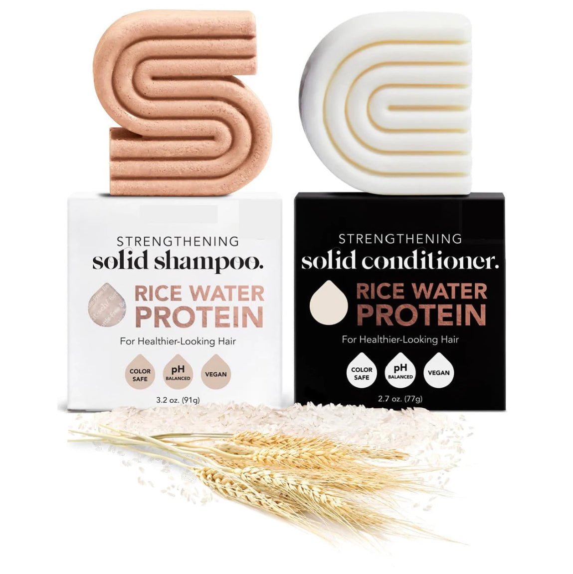 Rice Shampoo & Conditioner Set - Strengthen & Grow Hair