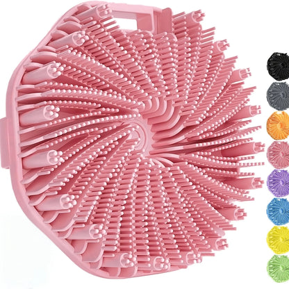 Soft Silicone Bath Brush - Manual Exfoliating Shower Scrubber