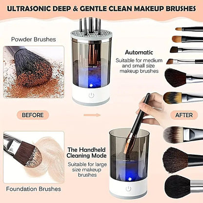 Electric Makeup Brush Cleaner - USB, Quick Dry, Portable
