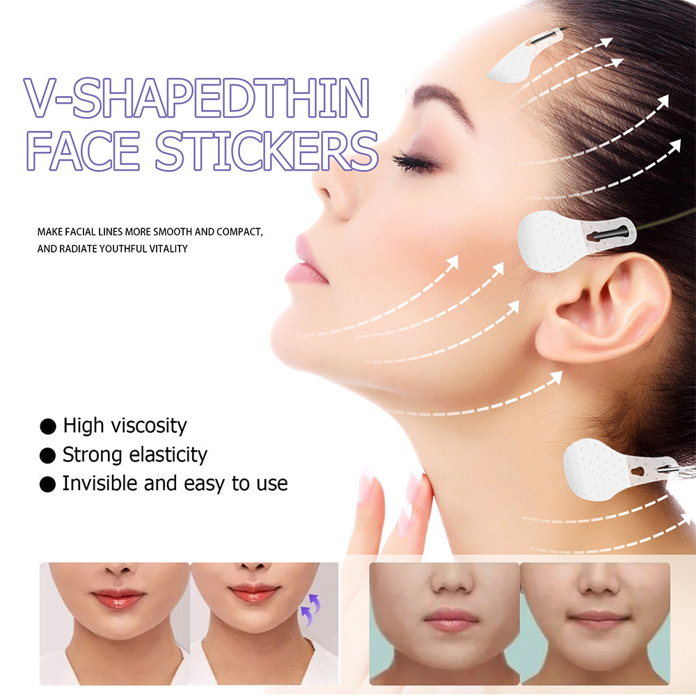 Instant Face Lift Stickers - 40Pcs, Invisible & Waterproof