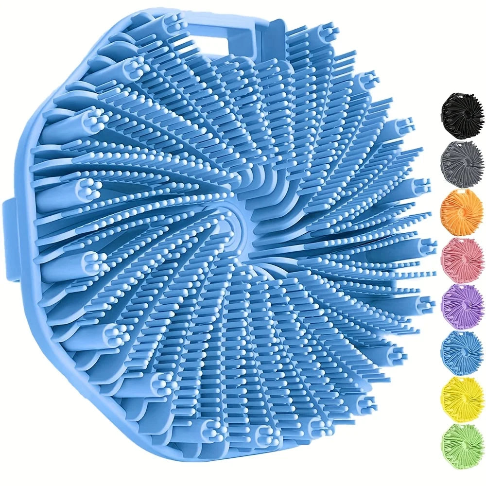 Soft Silicone Bath Brush - Manual Exfoliating Shower Scrubber