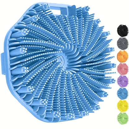 Soft Silicone Bath Brush - Manual Exfoliating Shower Scrubber