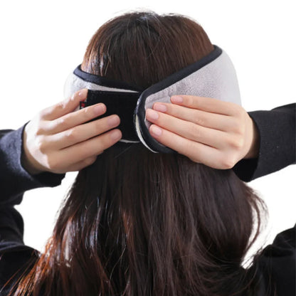 Warm Plush Earmuff Sleep Mask - Relaxing Eye Cover