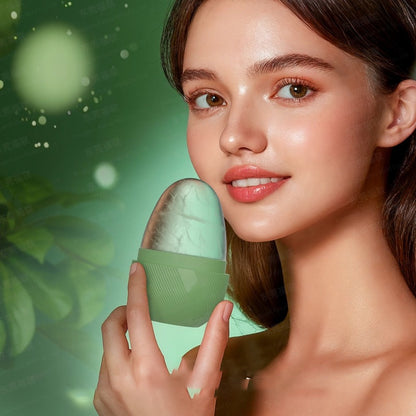 Ice Roller Facial Massager - Egg Shape Skin Care Tool